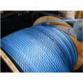 High quality colored Polypropylene Split Film 3 Strands Twisted Rope from China factory